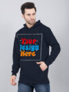 Customize Navy Blue Man Hoodie - Image 2