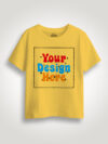 Customize Yellow Kids Premium Cotton T-shirt