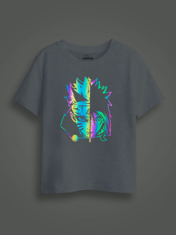 Naruto Rainbow Reflective Kids Glow Tshirt