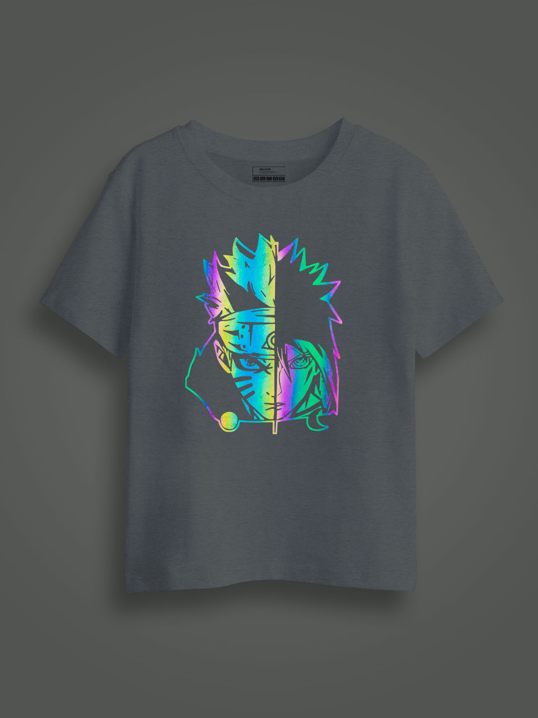 Naruto Rainbow Reflective Kids Glow Tshirt
