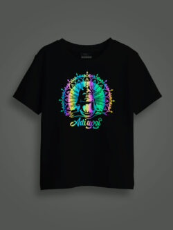 Adiyogi Rainbow Reflective Kids Glow Tshirt