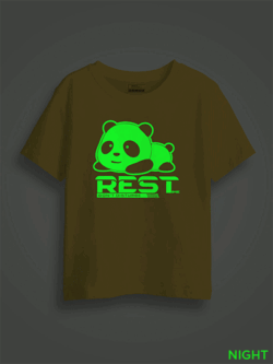Panda Kids Glow Tshirt
