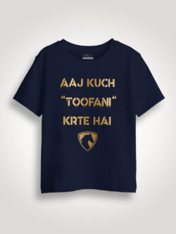 Aaj Kuch Toofani Karte Hai Gold Printed Kids Tshirt