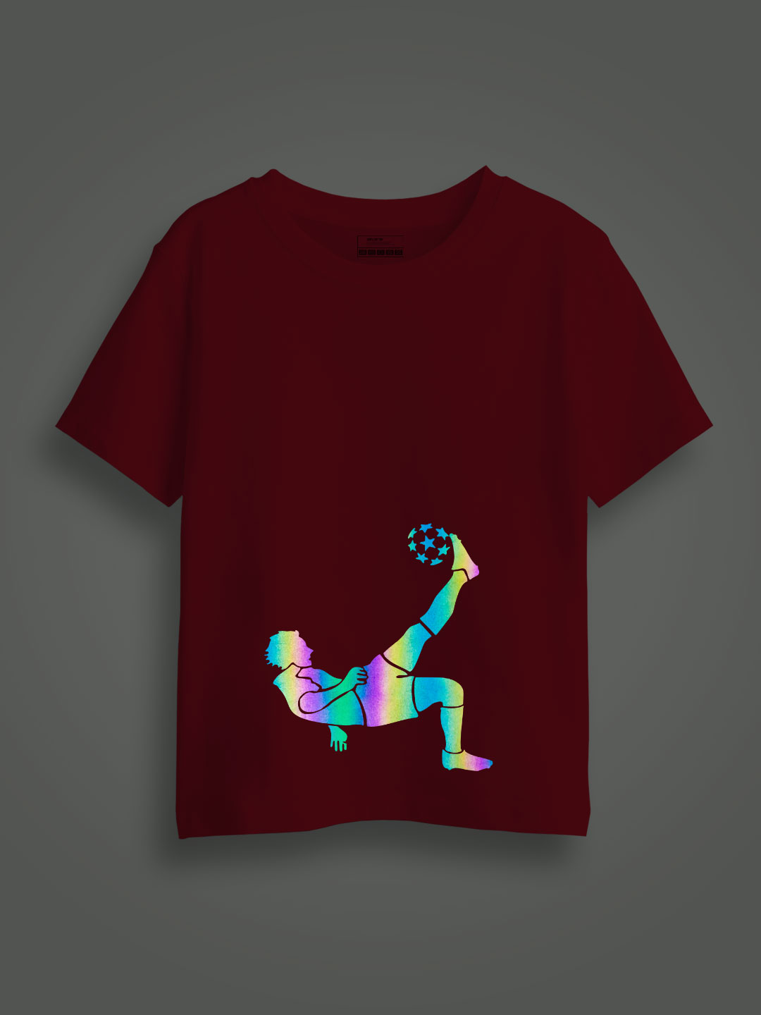 Magical Kick Rainbow Reflective Kids Glow Tshirt