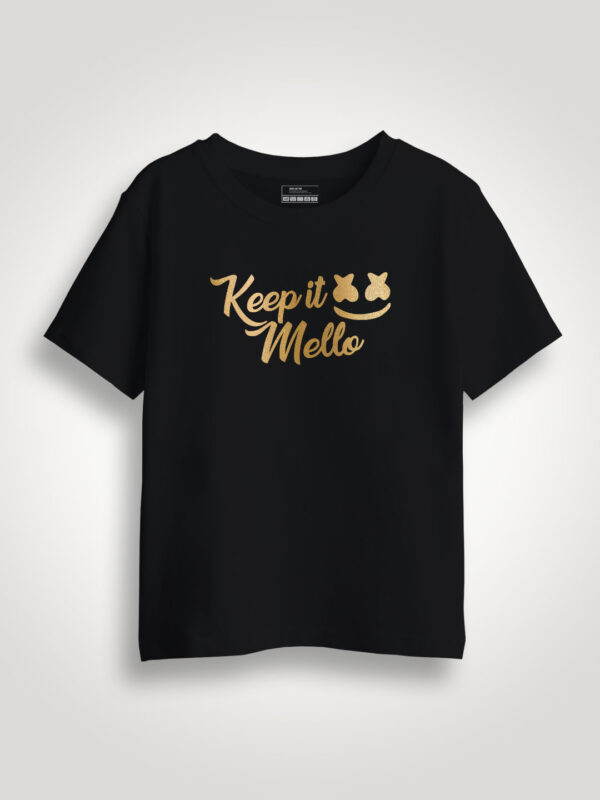 Keep it Mello Gold Printed Kids Tshirt