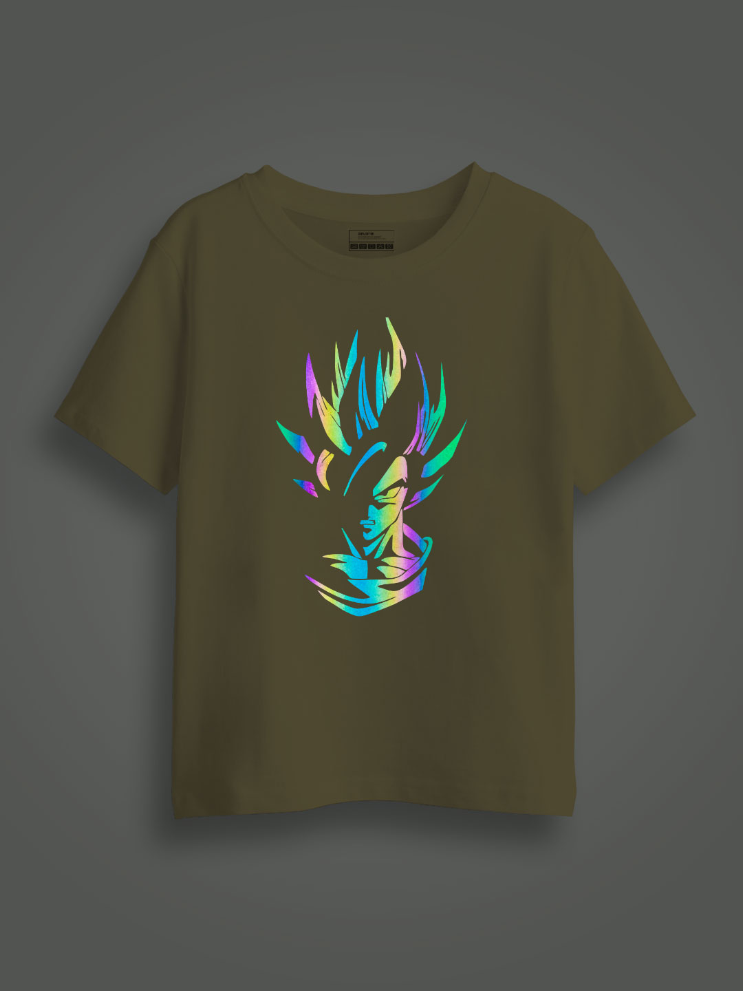 Goku  Rainbow Reflective Kids Glow Tshirt