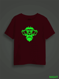 Monkey Face Kids Glow Tshirt