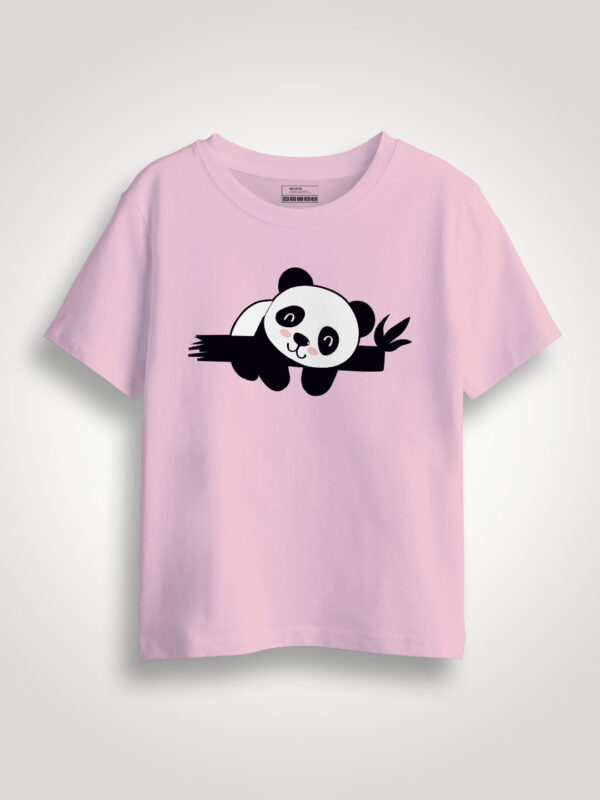Cute Lazy Panda  Kids Tshirt
