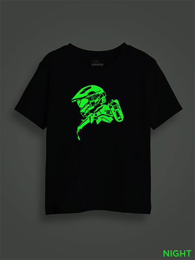 Halo Master Chief Kids Glow Tshirt