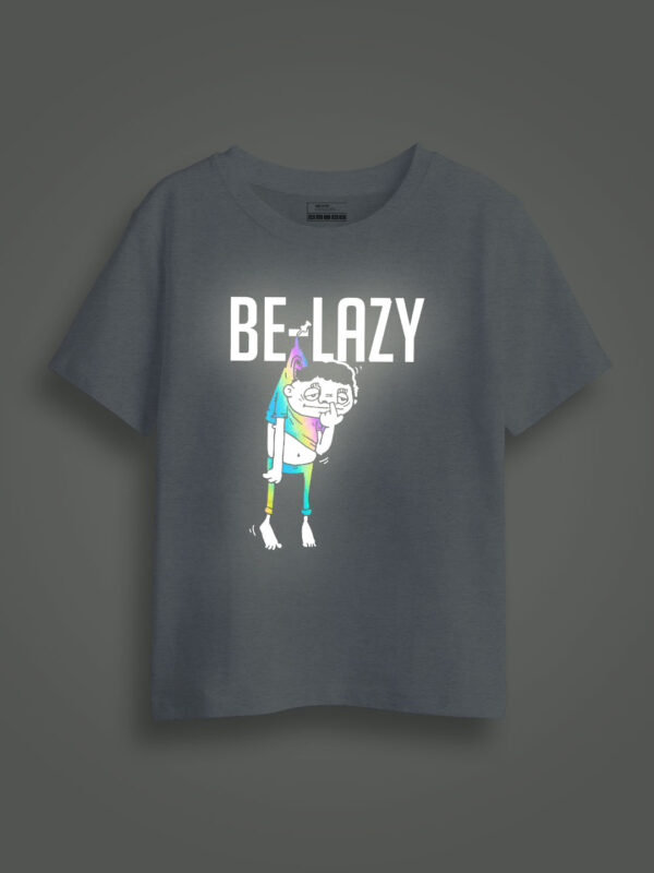 Be Lazy Rainbow Reflective Kids Glow Tshirt