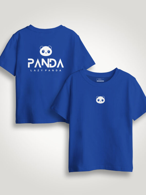 Lazy Panda Face  Kids Tshirt