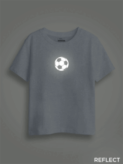 Football Reflective Kids Glow Tshirt