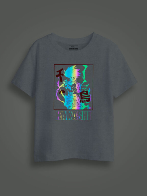 Kakashi Rainbow Reflective Kids Glow Tshirt