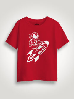 Astronaut Rocket  Kids Tshirt
