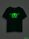 Slience Yoda Kids Glow Tshirt
