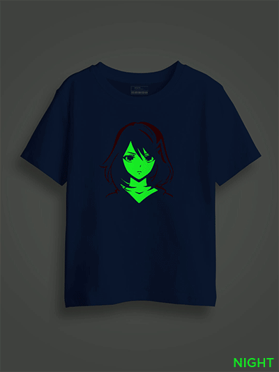Cute Anime Girl Kids Glow Tshirt