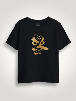Demon Slayer Gold Printed Kids Tshirt