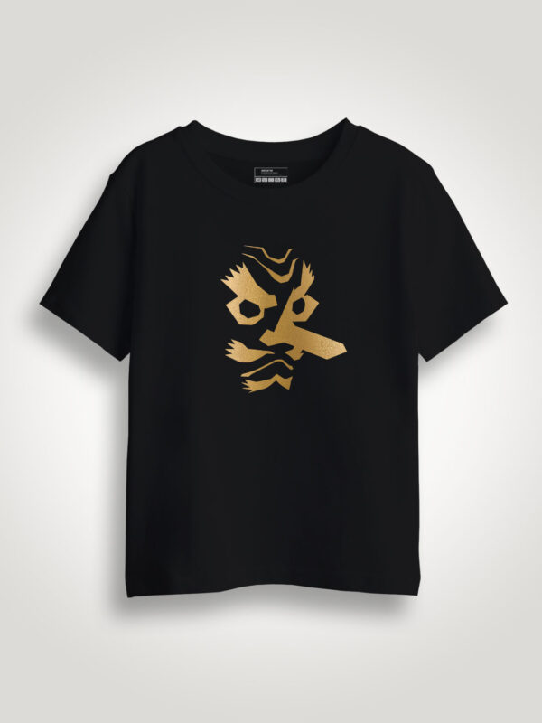 Demon Slayer Gold Printed Kids Tshirt