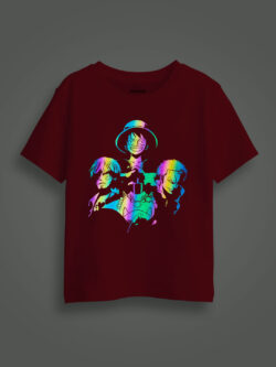 Anime Group Rainbow Reflective Kids Glow Tshirt