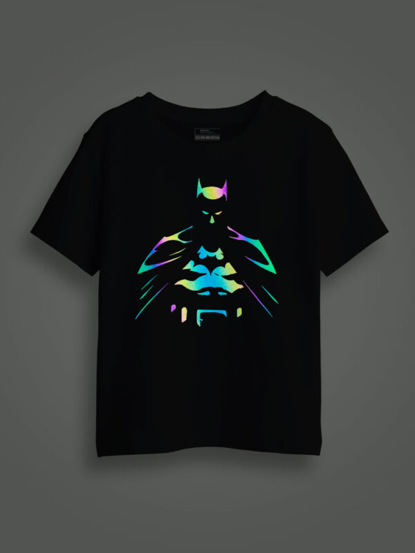 Batman Rainbow Reflective Kids Glow Tshirt