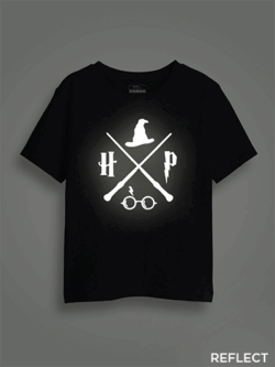 Harry Poter Halloween Reflective Kids Glow Tshirt