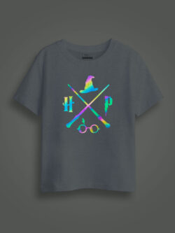 Harry Poter Halloween Rainbow Reflective Kids Glow Tshirt