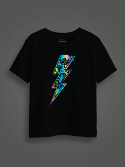 Halloween Rainbow Reflective Kids Glow Tshirt