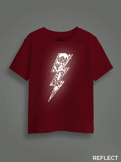 Halloween Reflective Kids Glow Tshirt