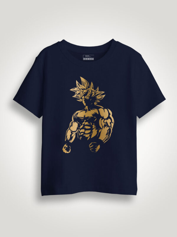 Goku Dragon Ball Gold Printed Kids Tshirt