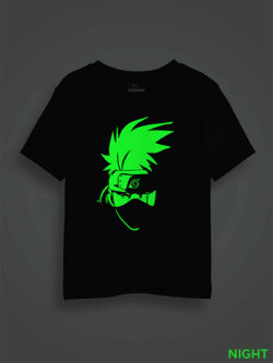 Kakashi Face Kids Glow Tshirt
