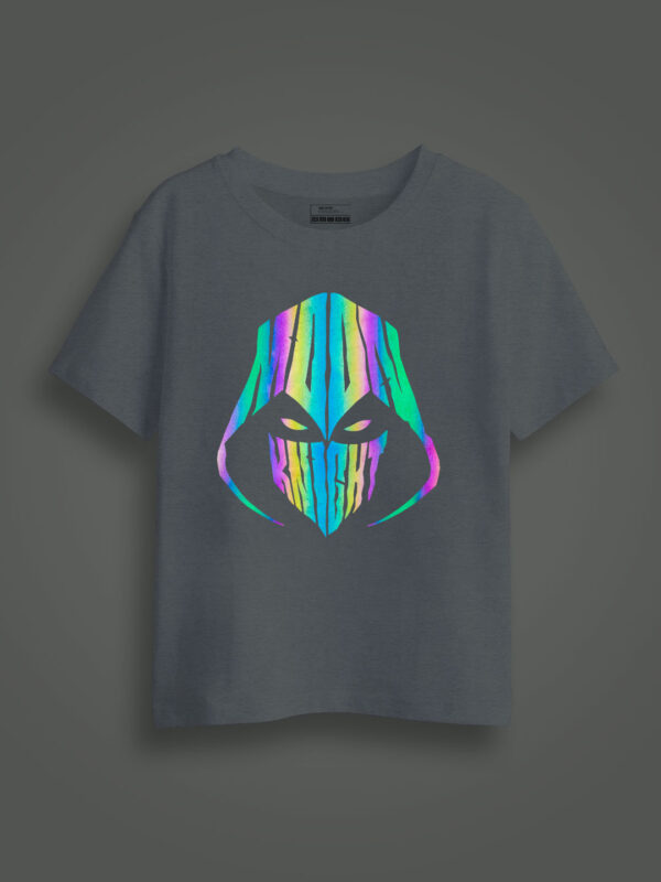 Moon Knight Rainbow Reflective Kids Glow Tshirt