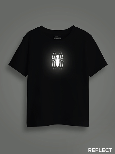 Spider Reflective Kids Glow Tshirt