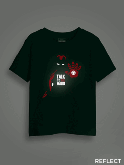 Talk to the Hand Reflective Kids Glow Tshirt