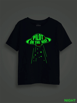 Pilot on the Way Kids Glow Tshirt