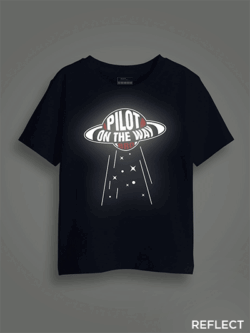 Pilot on the Way Reflective Kids Glow Tshirt