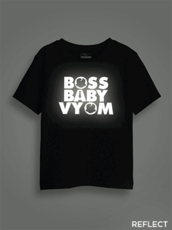 Boss Baby Reflective Kids Glow Tshirt