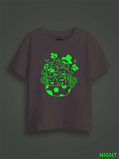 Cute Halloween Kids Glow Tshirt
