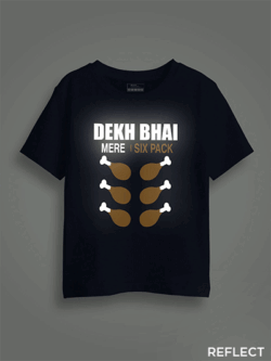 My Six Pack Reflective Kids Glow Tshirt