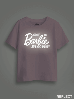 Come on Barbie Reflective Kids Glow Tshirt