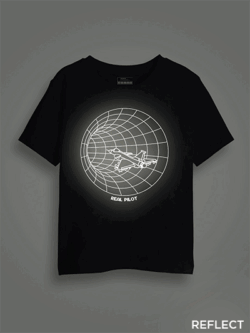 Real Pilot Reflective Kids Glow Tshirt