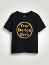 Black Gold Print Customize Kids Tshirt