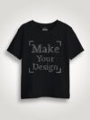 Black Reflective Print Customize Kids Tshirt - Image 2