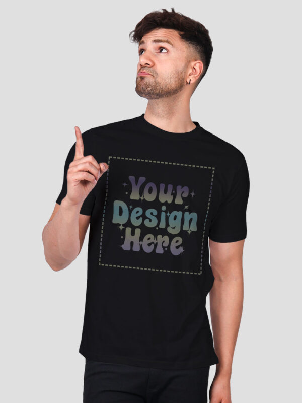 Black Rainbow Reflective Man Customize Tshirt - Image 4