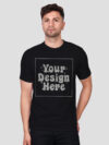 Black Reflective Print Customize Man Tshirt - Image 5