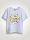 Grey Gold Print Customize Kids Tshirt
