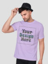 Lavender Rainbow Reflective Man Customize Tshirt - Image 2