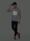 Lavender Rainbow Reflective Man Customize Tshirt - Image 3