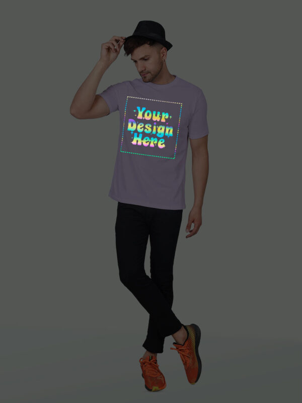 Lavender Rainbow Reflective Man Customize Tshirt - Image 3