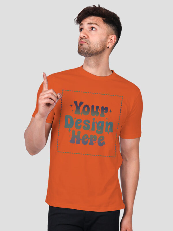 Orange Rainbow Reflective Man Customize Tshirt - Image 4