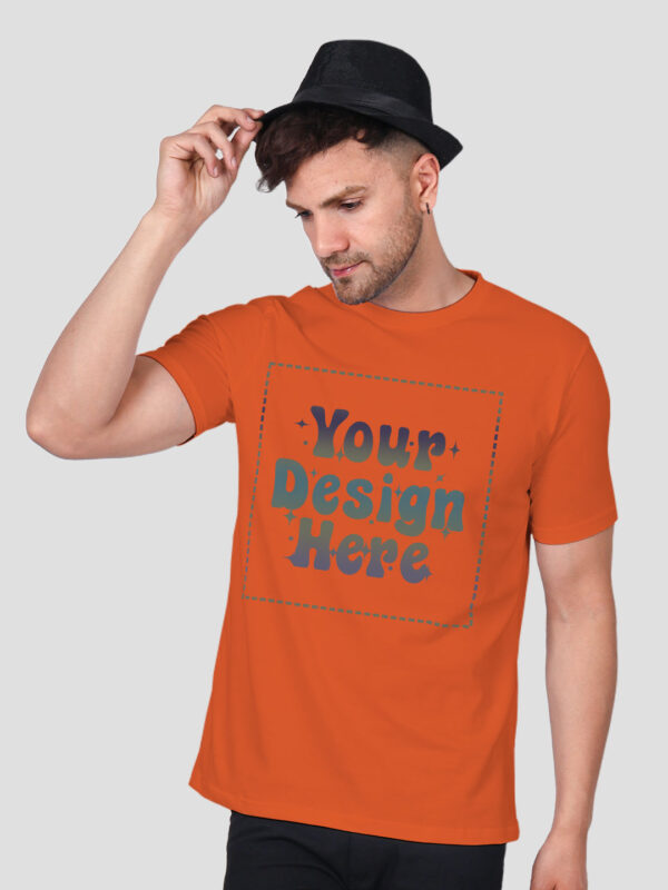 Orange Rainbow Reflective Man Customize Tshirt - Image 2